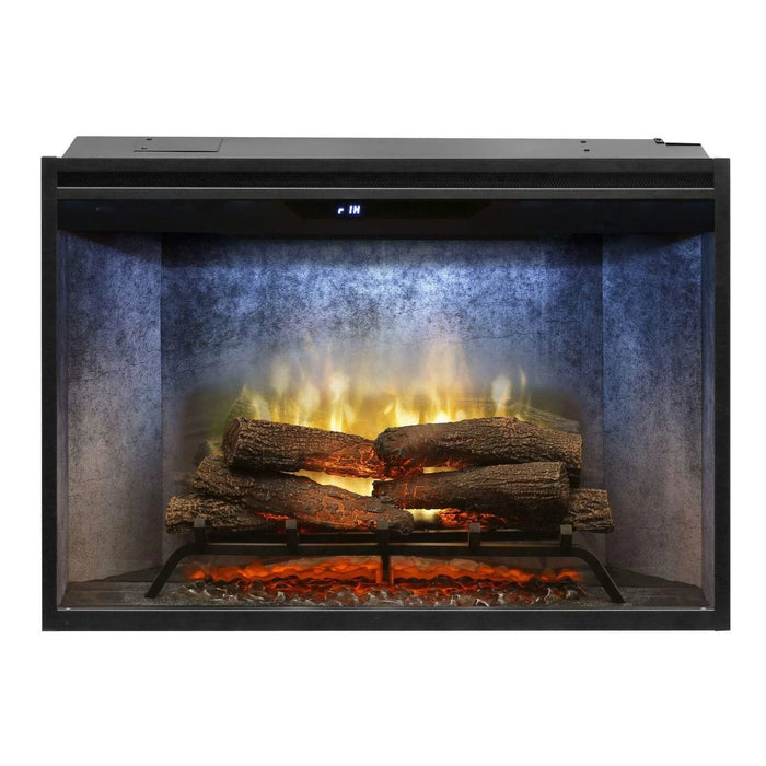 Dimplex Revillusion Weathered Concrete 36" Built-In Electric Firebox With Single Pane Glass &  Plug Kit - 500002401 (RBF36WC-FG)