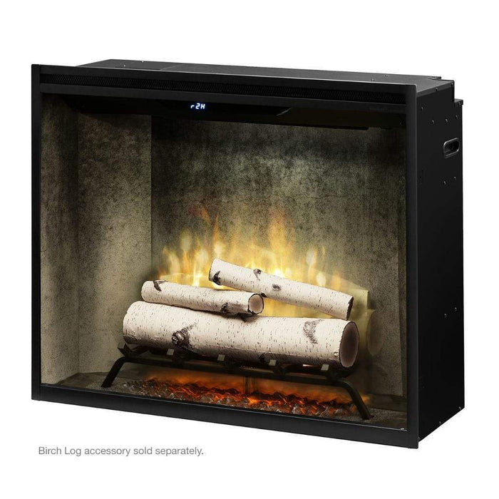 Dimplex Revillusion Herringbone 36" Portrait Built-In Electric Firebox W/ Single Pane Glass & Plug Kit - 50002398 (RBF36P-FG)