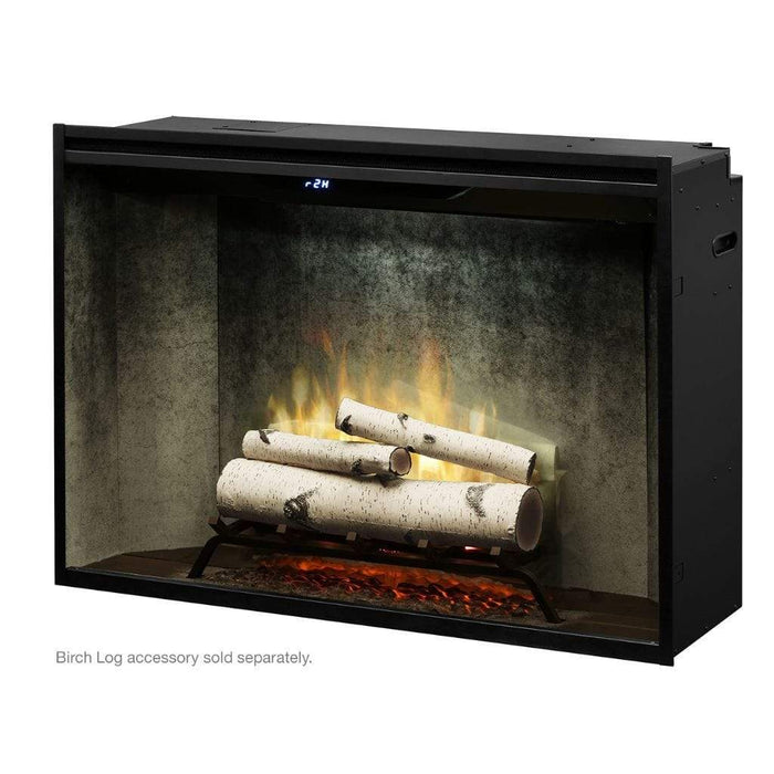 Dimplex Revillusion Herringbone 42" Built-In Electric Firebox W/ Single Pane Glass & Plug Kit - 500002410 (RBF42-FG)