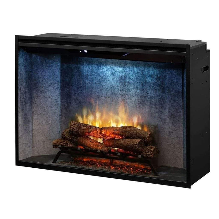 Dimplex Revillusion Weathered Concrete 42" Built-In Electric Firebox With Single Pane Glass &  Plug Kit - 500002411 (RBF42WC-FG)