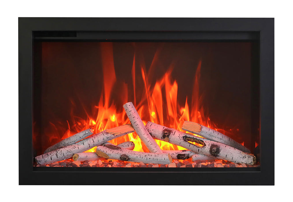 Amantii Traditional 33" Indoor Outdoor Built-In Smart Electric Fireplace Insert | TRD-33