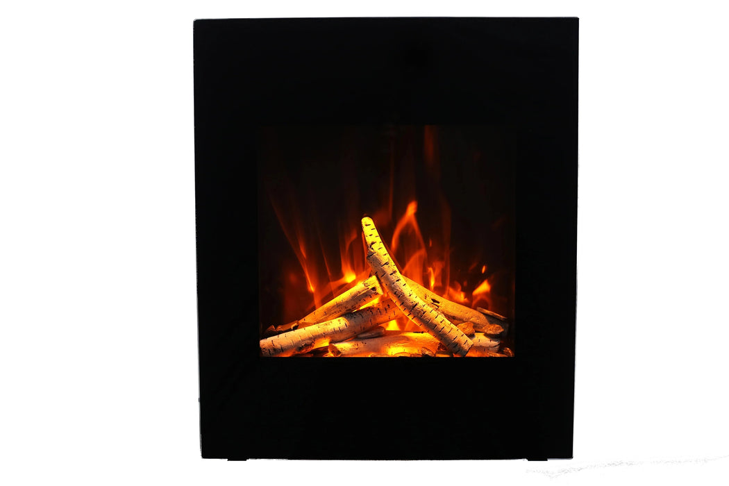 Amantii 24" Wall Mount or Built-In Indoor Outdoor Smart Electric Fireplace | WM-BI-2428-VLR-BG