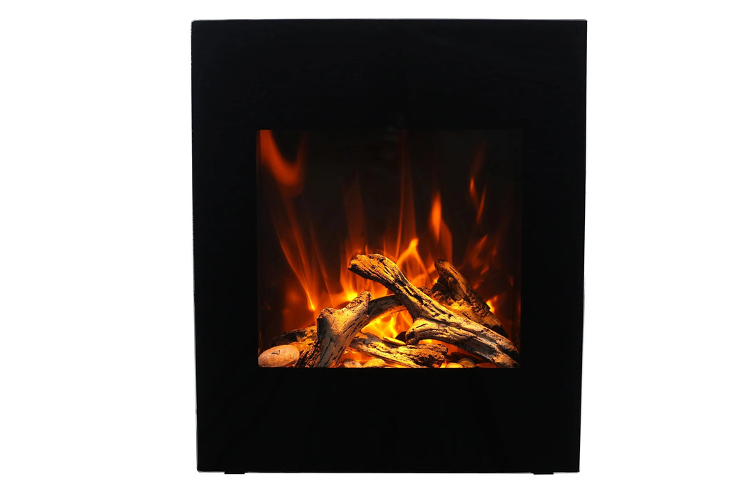 Amantii 24" Wall Mount or Built-In Indoor Outdoor Smart Electric Fireplace | WM-BI-2428-VLR-BG