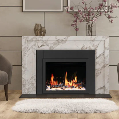 Litedeer Homes LiteStar 38" Crystal Pebble Smart Electric Fireplace Inserts With App Diamond-like Crystal - ZEF38VC-Crystal