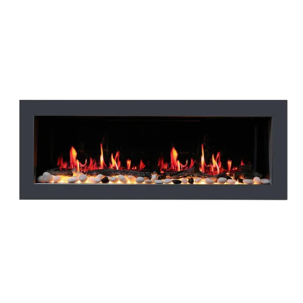 Litedeer 48" Gloria II Push-In Contemporary Smart Linear Vent-Free Built-In Electric Fireplace ZEF48XS