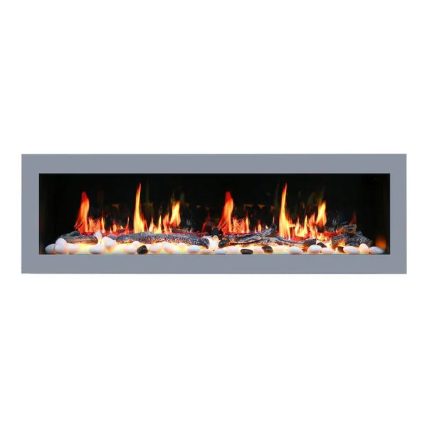 Litedeer 48" Gloria II Push-In Contemporary Smart Linear Vent-Free Built-In Electric Fireplace ZEF48XS