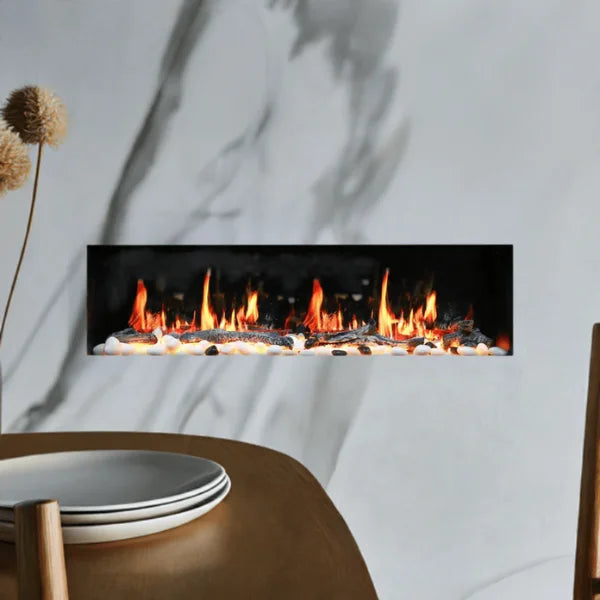 Litedeer 48" Gloria II Push-In Contemporary Smart Linear Vent-Free Built-In Electric Fireplace ZEF48XS