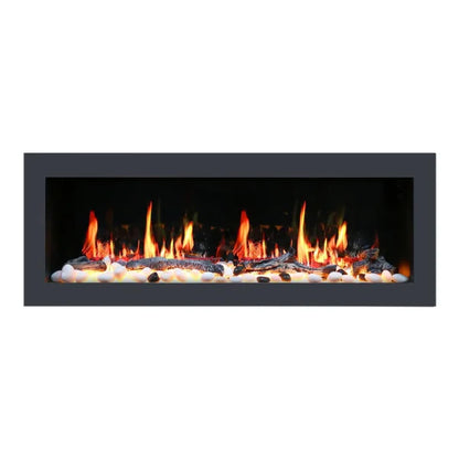 Litedeer 58" Latitude II Push-In Contemporary Smart Linear Vent-Free Built-In Electric Fireplace ZEF58V