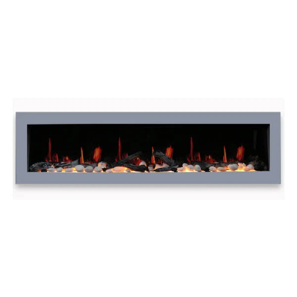 Litedeer Gloria II 68" Seamless Push-in Electric Smart Linear Vent-Free Built-In Electric Fireplace ZEF68XS