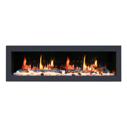 Litedeer Gloria II 68" Seamless Push-in Electric Smart Linear Vent-Free Built-In Electric Fireplace ZEF68XS