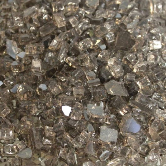 Plaza Bronze Reflective Crushed Glass Decorative Media, Approx. 1 Sq. Ft.