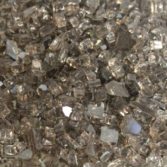 Plaza Bronze Reflective Crushed Glass Decorative Media, Approx. 1 Sq. Ft.