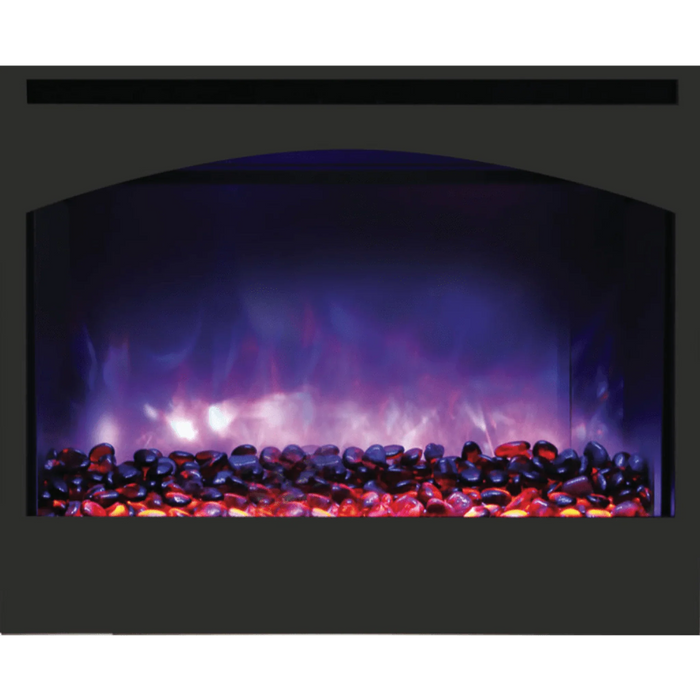 Amantii Zero Clearance 31" Built-In Electric Fireplace With Arched Surround | ZECL-31-3228-STL-ARCH