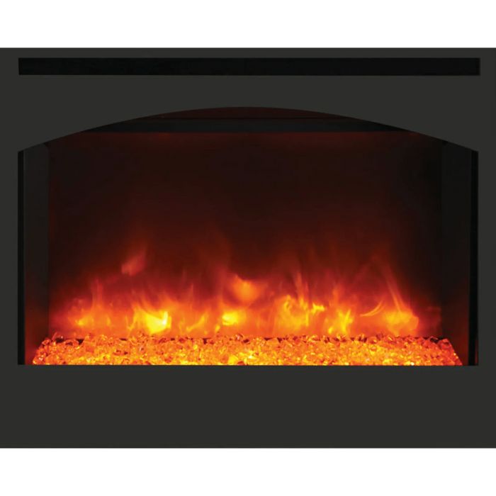 Amantii Zero Clearance 31" Built-In Electric Fireplace With Arched Surround | ZECL-31-3228-STL-ARCH