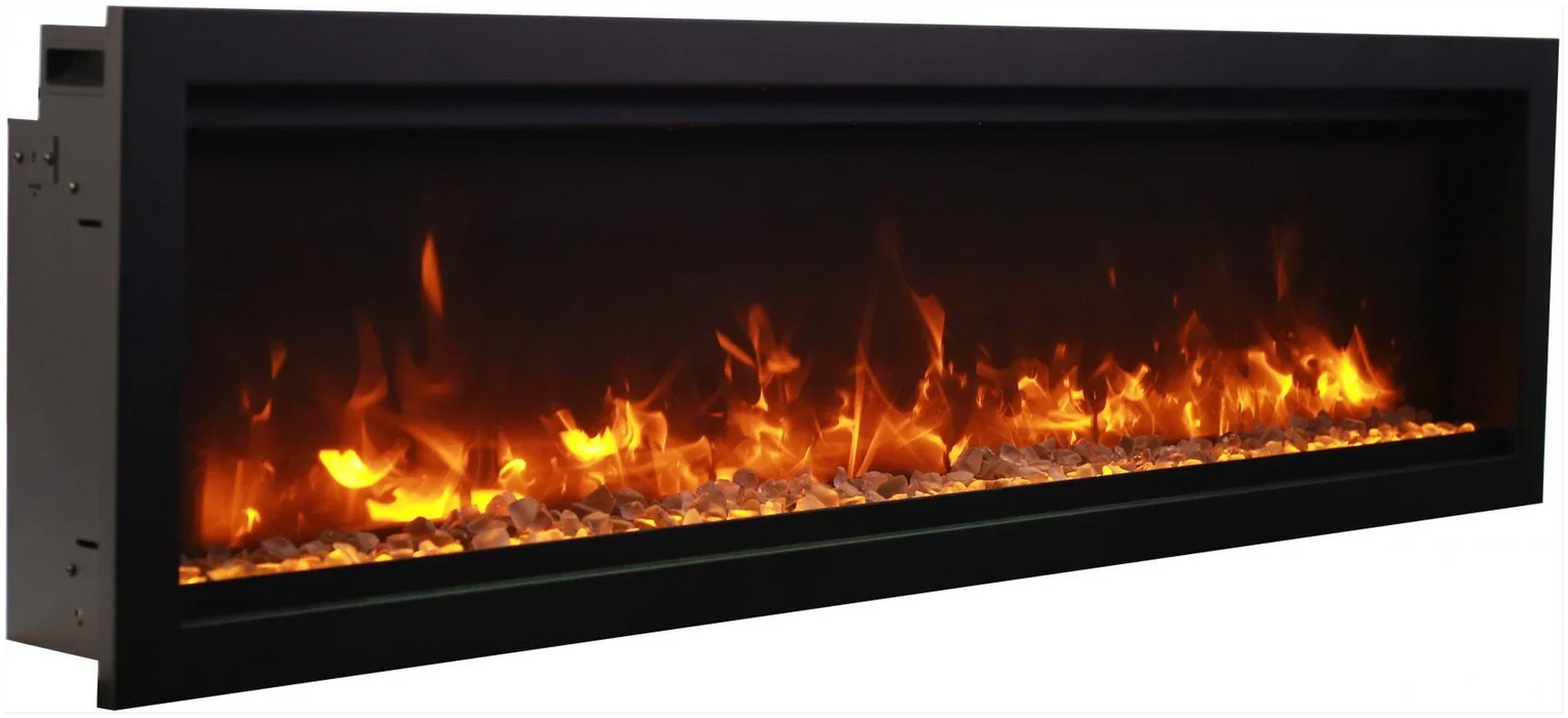 Amantii Symmetry Bespoke 88" Indoor Outdoor Built-In Smart Electric Fireplace | SYM-88-BESPOKE