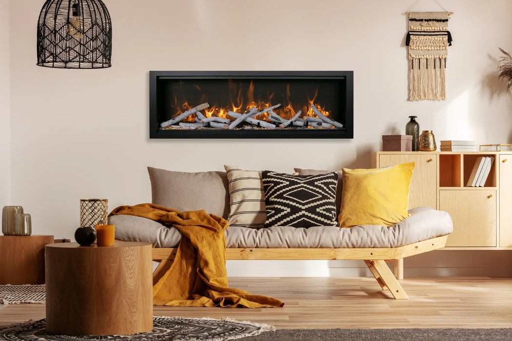 Amantii Symmetry Bespoke 50" Indoor Outdoor Built-In Smart Electric Fireplace | SYM-50-BESPOKE