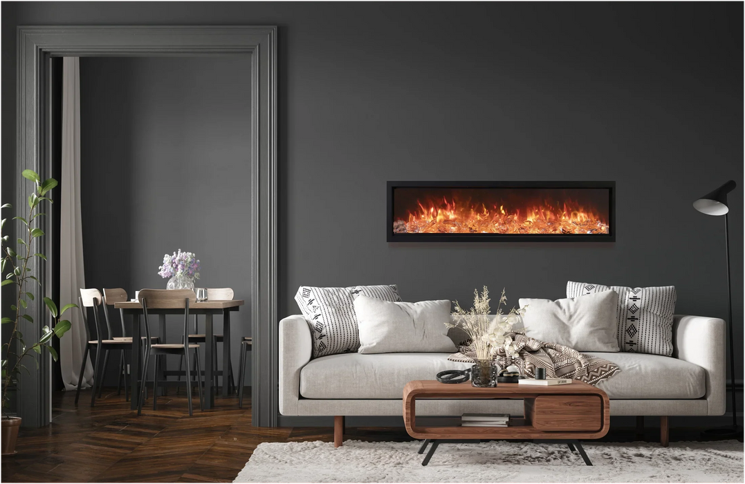 Amantii Symmetry Bespoke 50" Indoor Outdoor Built-In Smart Electric Fireplace | SYM-50-BESPOKE