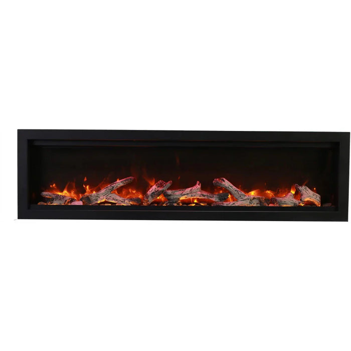 Amantii Symmetry Bespoke 34" Indoor Outdoor Built-In Smart Electric Fireplace | SYM-34-BESPOKE