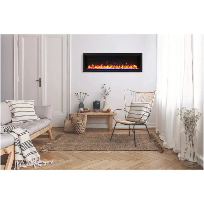 Amantii Symmetry Lumina 88" Indoor Outdoor Built-In Smart Electric Fireplace | SYM-88-LUMINA