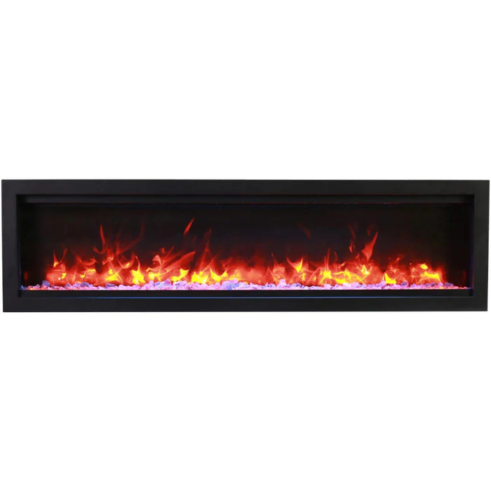 Amantii Symmetry 100" Indoor Outdoor Built-In Smart Electric Fireplace | SYM-100