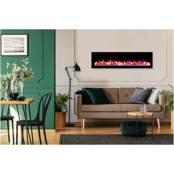 Amantii Symmetry 100" Indoor Outdoor Built-In Smart Electric Fireplace | SYM-100