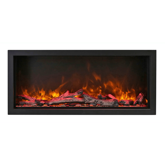 Amantii Symmetry Xtra Tall 34" Indoor Outdoor Built-In Smart Electric Fireplace | SYM-34-XT