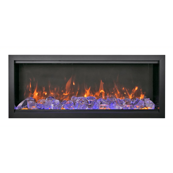 Amantii Symmetry Extra Tall Bespoke 74" Indoor Outdoor Built-In Smart Electric Fireplace | SYM-74-XT-BESPOKE