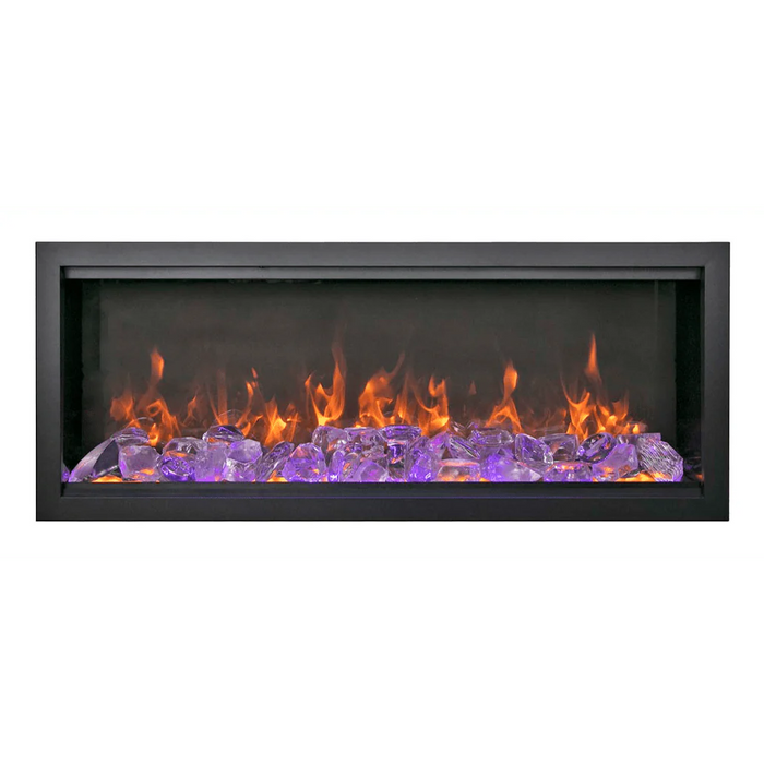 Amantii Symmetry Extra Tall Bespoke 50" Indoor Outdoor Built-In Smart Electric Fireplace | SYM-50-XT-BESPOKE