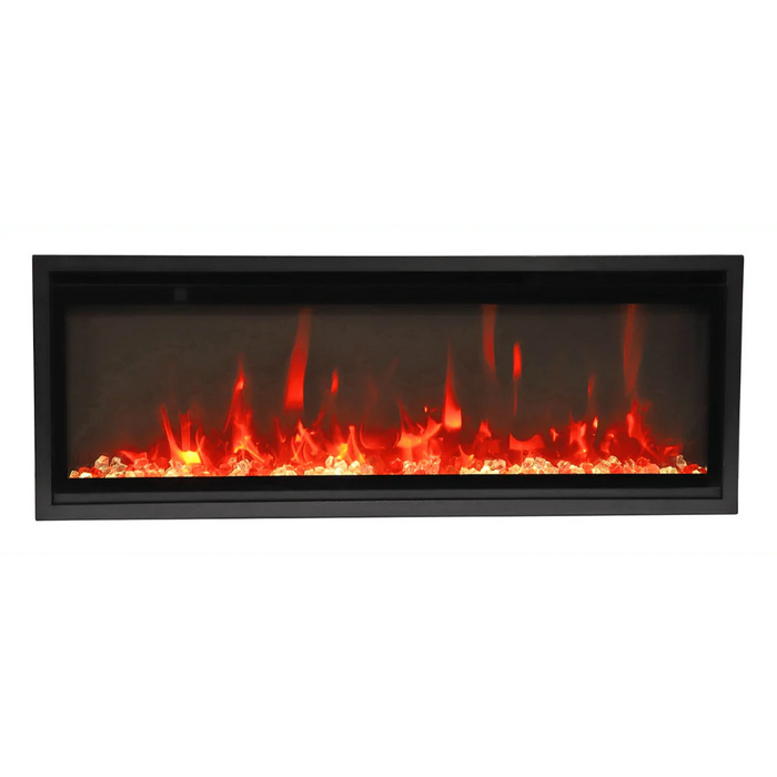 Amantii Symmetry Xtra Slim 50" Indoor Outdoor Built-In Smart Electric Fireplace | SYM-SLIM-50