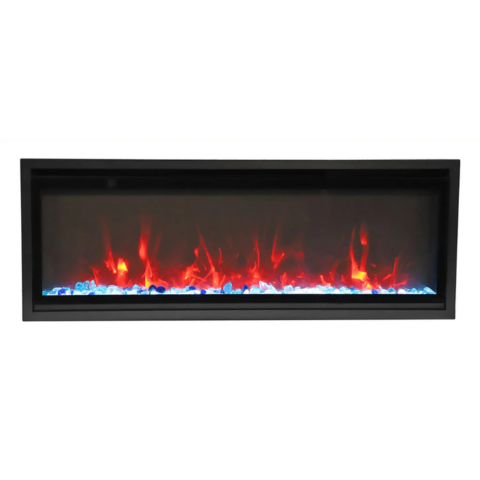 Amantii Symmetry Xtra Slim 50" Indoor Outdoor Built-In Smart Electric Fireplace | SYM-SLIM-50