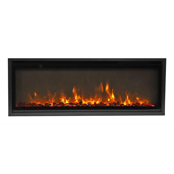 Amantii Symmetry Xtra Slim 50" Indoor Outdoor Built-In Smart Electric Fireplace | SYM-SLIM-50