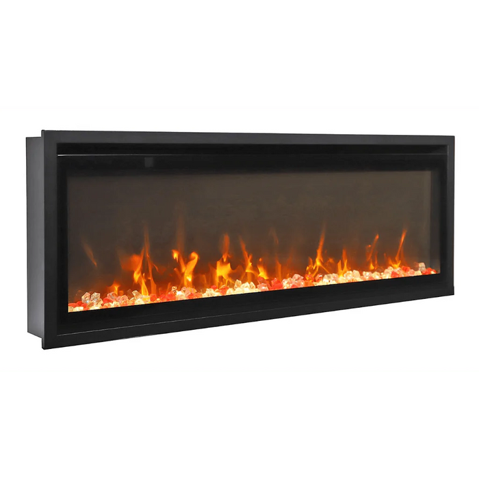 Amantii Symmetry Xtra Slim 50" Indoor Outdoor Built-In Smart Electric Fireplace | SYM-SLIM-50