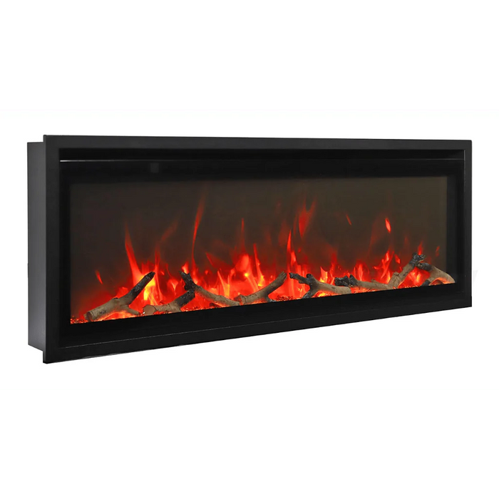 Amantii Symmetry Xtra Slim 50" Indoor Outdoor Built-In Smart Electric Fireplace | SYM-SLIM-50