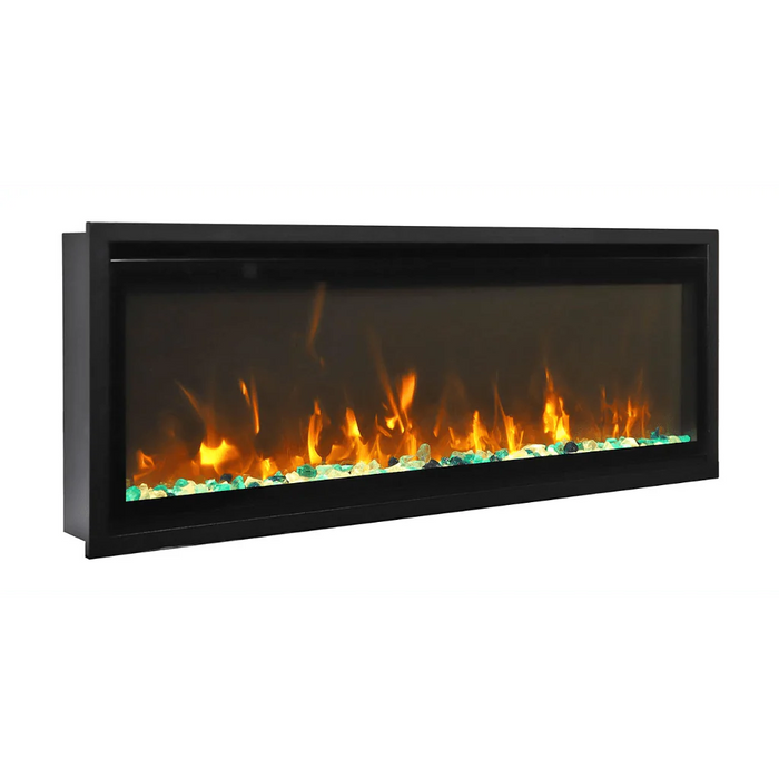 Amantii Symmetry Xtra Slim 50" Indoor Outdoor Built-In Smart Electric Fireplace | SYM-SLIM-50