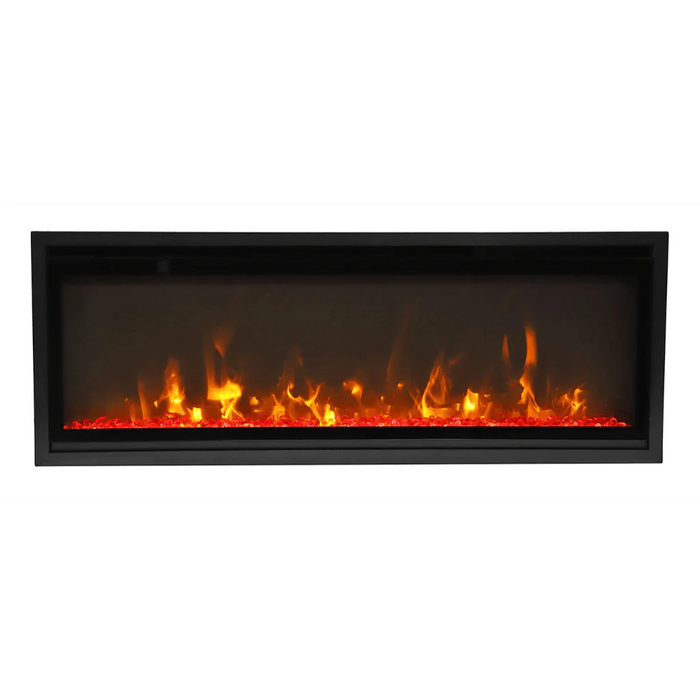 Amantii Symmetry Xtra Slim 50" Indoor Outdoor Built-In Smart Electric Fireplace | SYM-SLIM-50