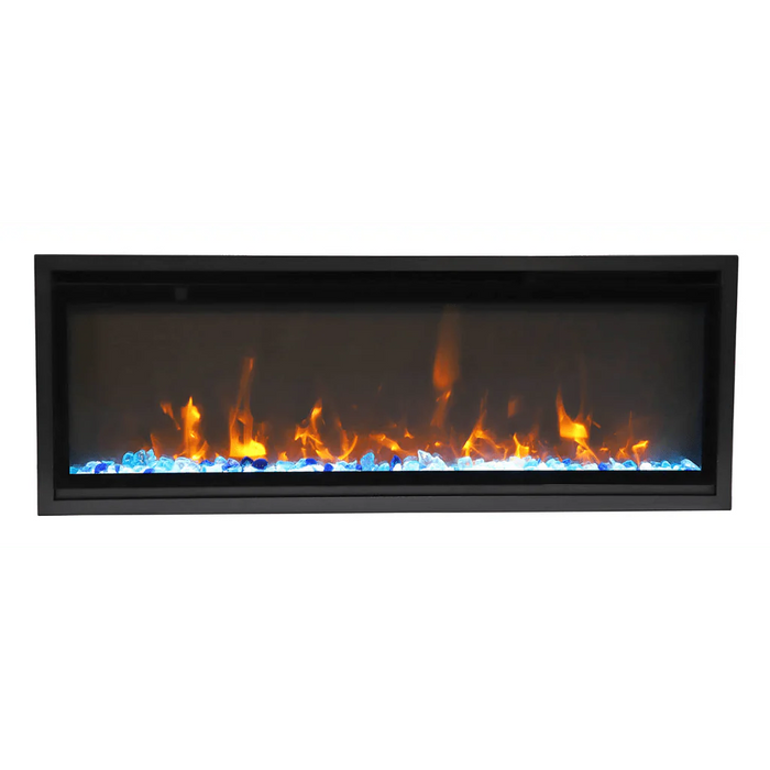 Amantii Symmetry Xtra Slim 50" Indoor Outdoor Built-In Smart Electric Fireplace | SYM-SLIM-50