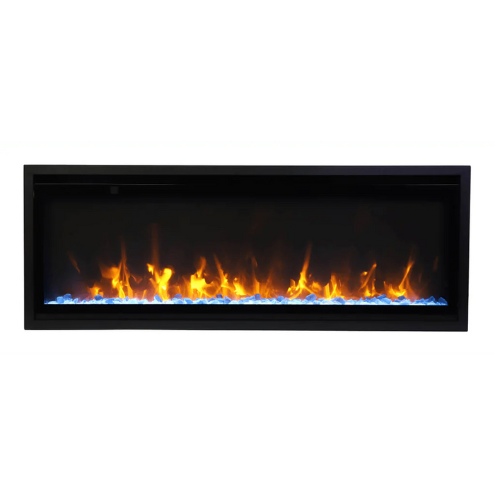 Amantii Symmetry Xtra Slim 50" Indoor Outdoor Built-In Smart Electric Fireplace | SYM-SLIM-50