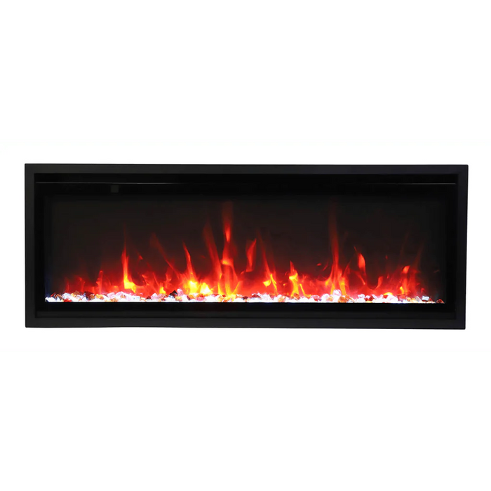 Amantii Symmetry Xtra Slim 50" Indoor Outdoor Built-In Smart Electric Fireplace | SYM-SLIM-50