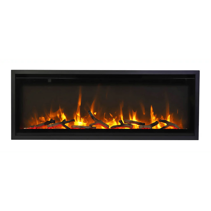 Amantii Symmetry Xtra Slim 50" Indoor Outdoor Built-In Smart Electric Fireplace | SYM-SLIM-50