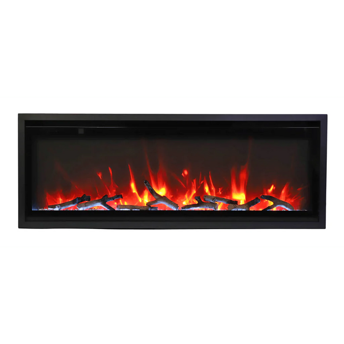 Amantii Symmetry Xtra Slim 50" Indoor Outdoor Built-In Smart Electric Fireplace | SYM-SLIM-50