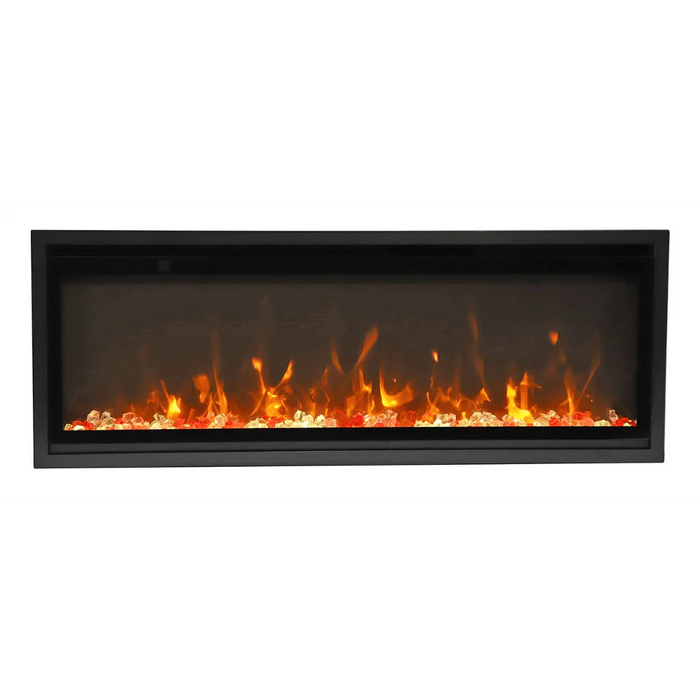 Amantii Symmetry Xtra Slim 50" Indoor Outdoor Built-In Smart Electric Fireplace | SYM-SLIM-50