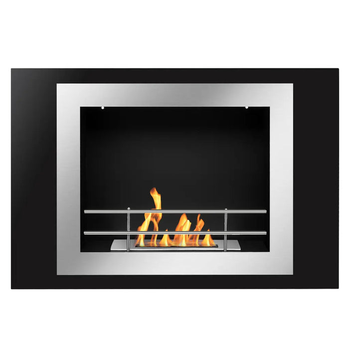 The Bio Flame Fiorenzo 33" Stainless Steel Wall Mounted Ethanol Fireplace