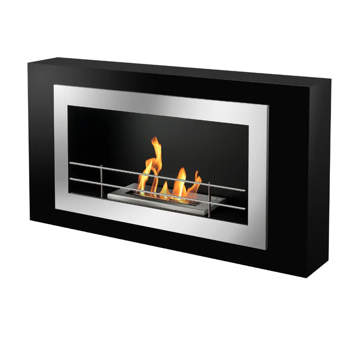 The Bio Flame Lorenzo 45" Stainless Steel Recessed Ethanol Fireplace