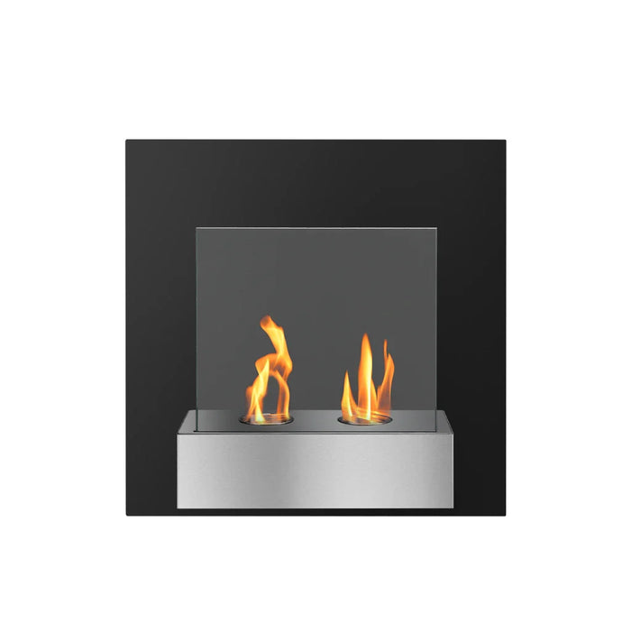 The Bio Flame Pure 23" Stainless Steel Wall Mounted Ethanol Fireplace