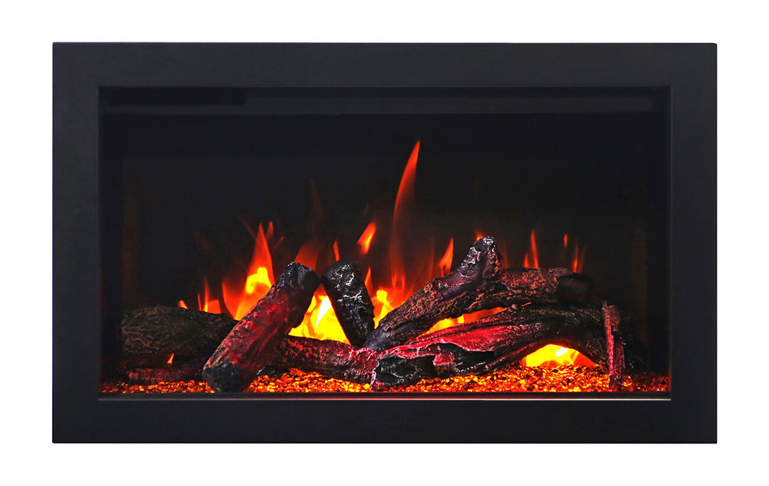 Amantii Traditional 33" Indoor Outdoor Built-In Smart Electric Fireplace Insert | TRD-33