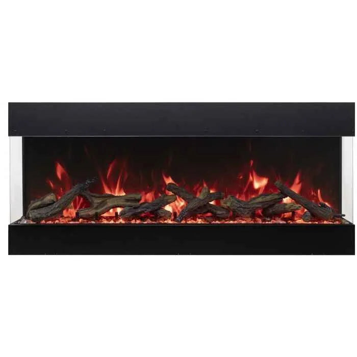 Amantii Tru View Bespoke 75" Indoor Outdoor 3 Sided Electric Fireplace | TRV-75-BESPOKE